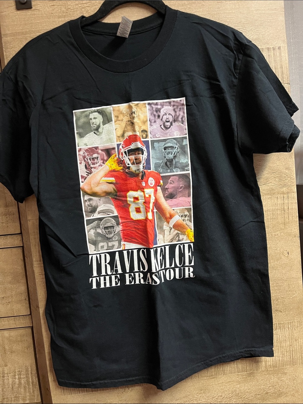 Black Travis Kelce The Erastour Graphic Tee